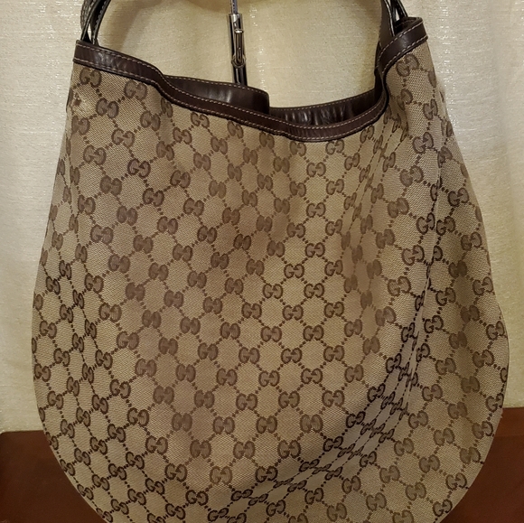 Gucci Horsebit Wave Canvas Hobo - Picture 4 of 12